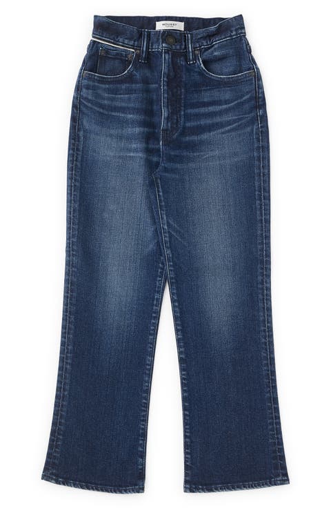 Emma High Waist Crop Flare Leg Jeans