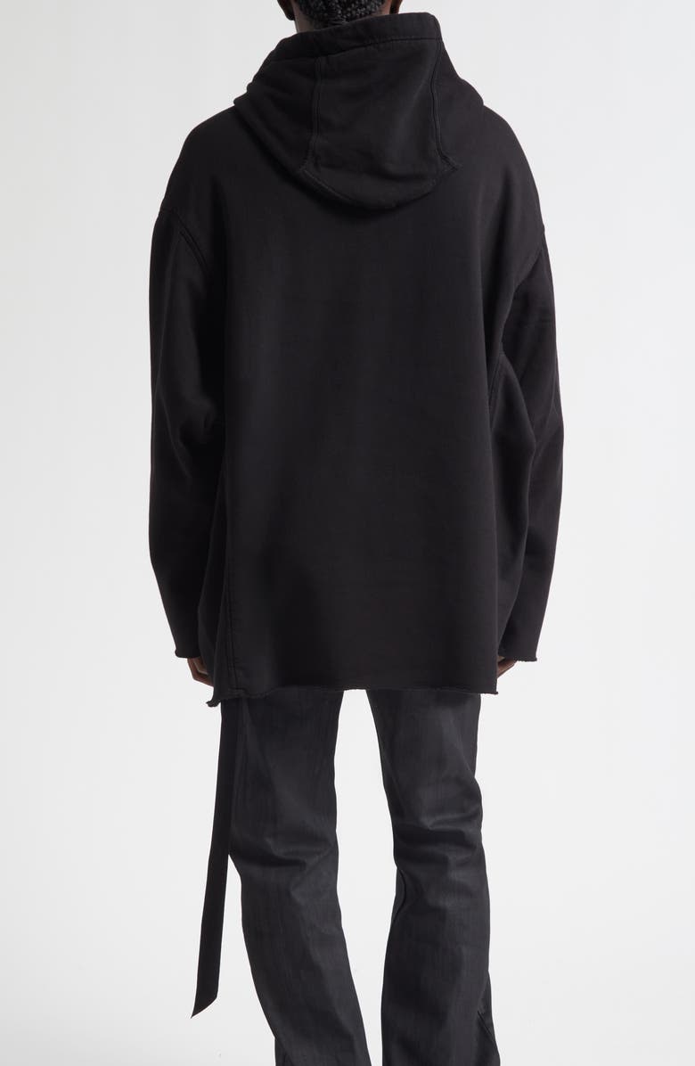 Rick Owens DRKSHDW Peter Oversize Hoodie, Alternate, color, Black