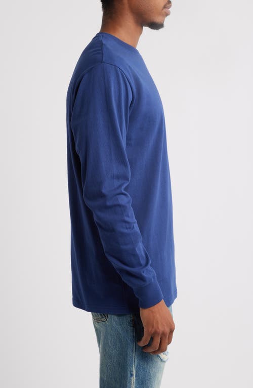 Billionaire Boys Club Line Helmet Long Sleeve Graphic T-shirt In Blue