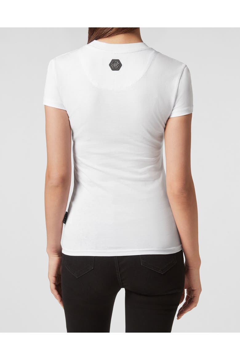 T-Shirt Round Neck Women, Alternate, color, white