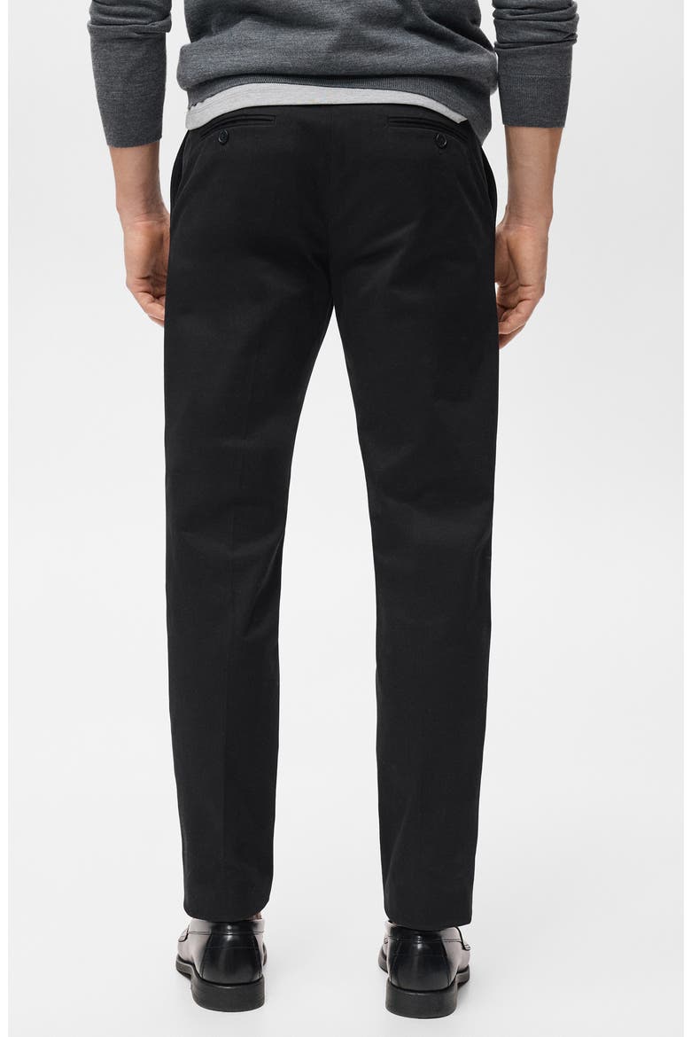 Slim Fit Stretch Cotton Twill Pants, Alternate, color, NAVY