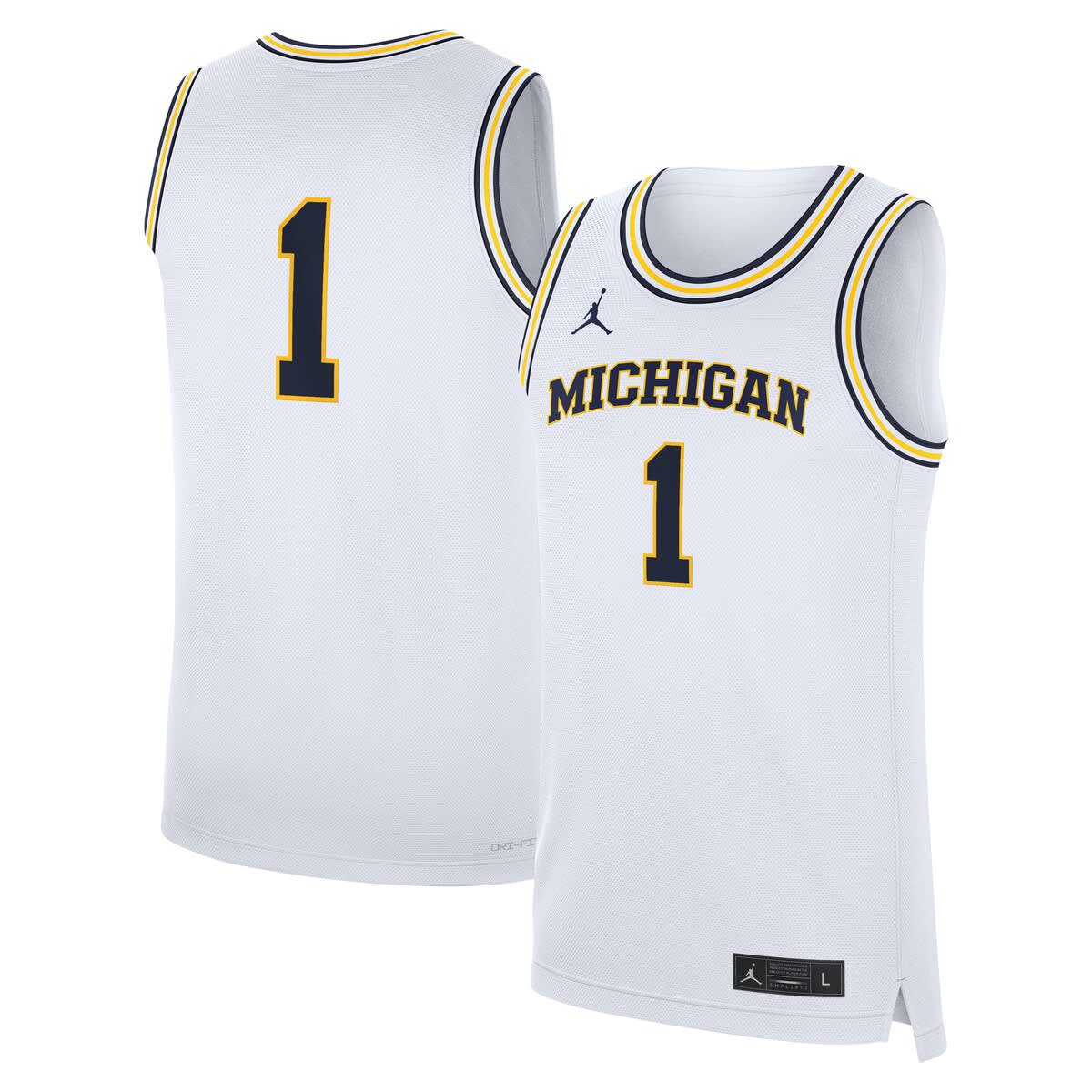 jordan michigan basketball jersey