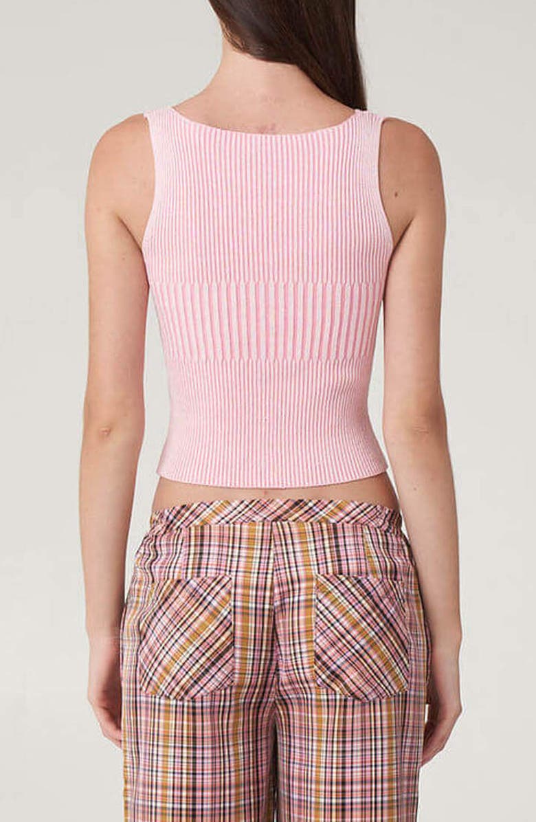 Find Me Now Chloe Rib Knit Cotton Blend Tank, Alternate, color, Pastel Pink