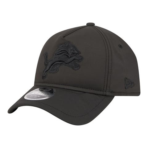 Men's New Era Black Detroit Lions Apex 9FORTY Adjustable Hat