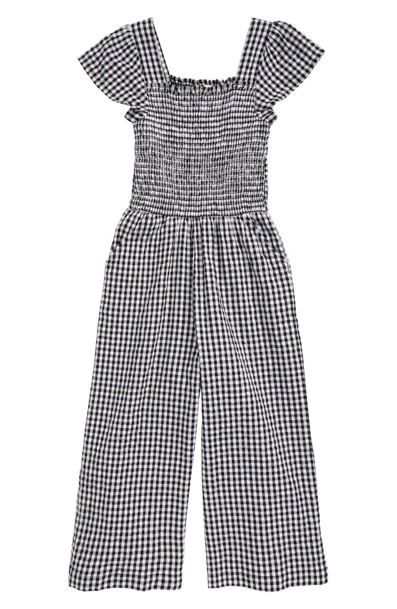 Tucker + Tate Boardwalk Gingham Jumpsuit, Main, color, 