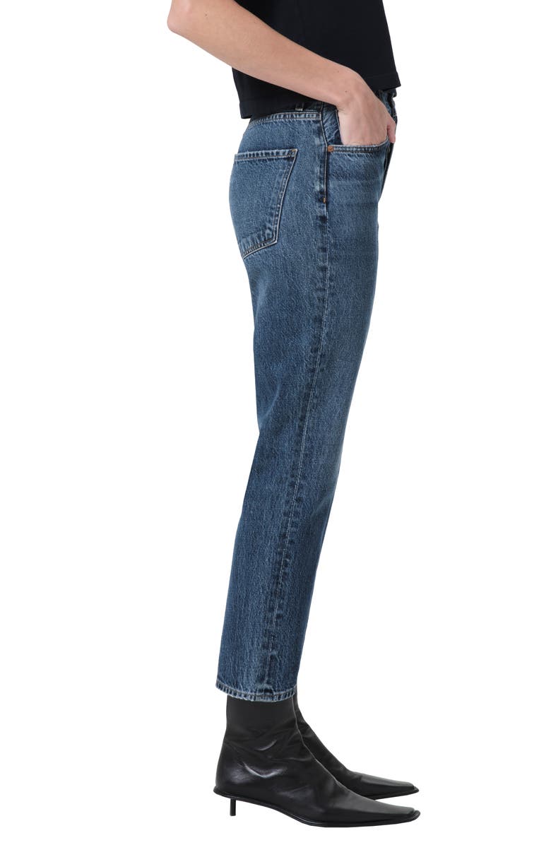 AGOLDE Riley High Waist Crop Straight Leg Jeans, Alternate, color, Control