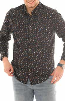 PINO BY PINOPORTE Modern Boat Print Shirt