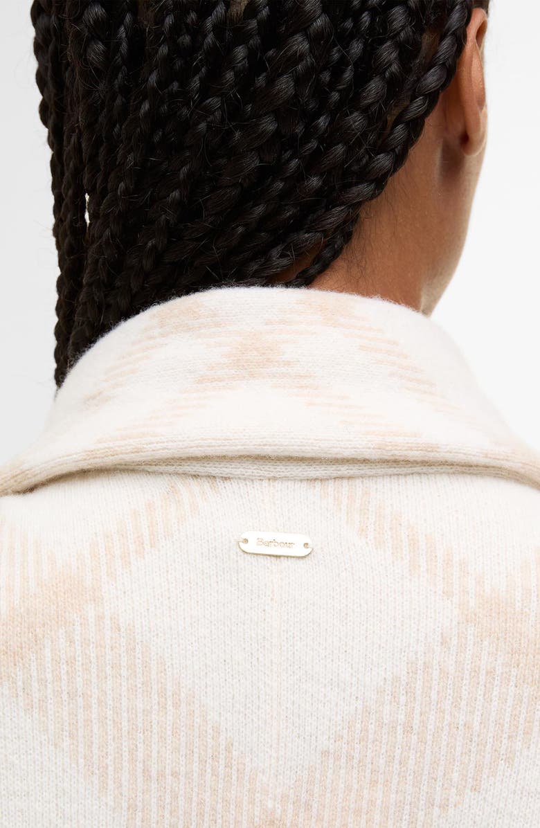 Barbour Vienna Wool Blend Sweater Cape, Alternate, color, Beige/ Ivory