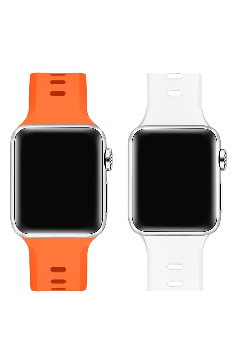 Posh Tech 2-Pack Assorted Premium Silicone Apple Watch<sup>®</sup> Watchbands, Alternate, color,