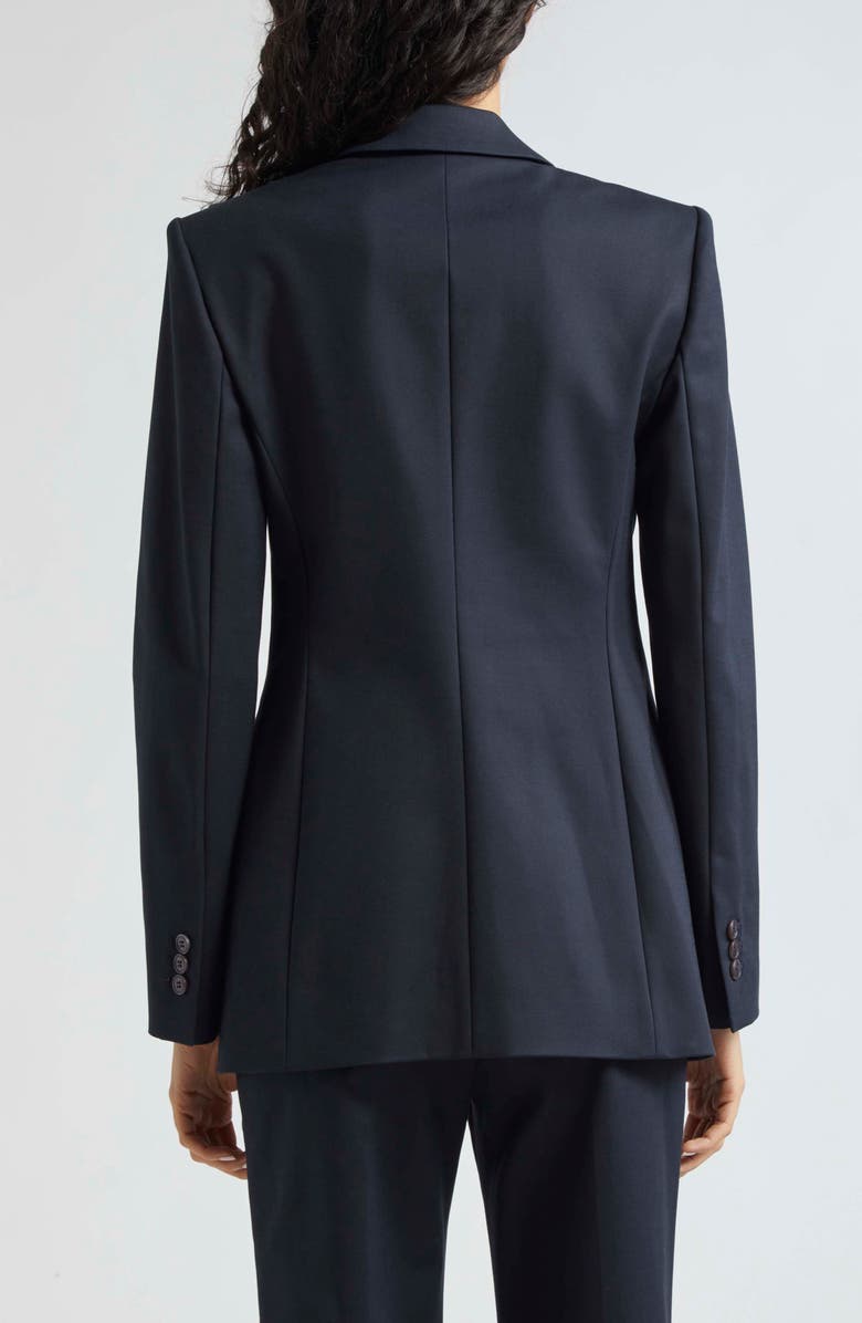 Emporio Armani Cotton Couture Double Breasted Blazer, Alternate, color, Solid Blue Navy