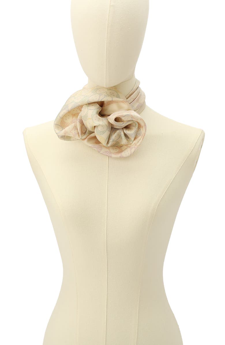 COACH Rainbow Signature C Silk Square Scarf, Alternate, color, Multi