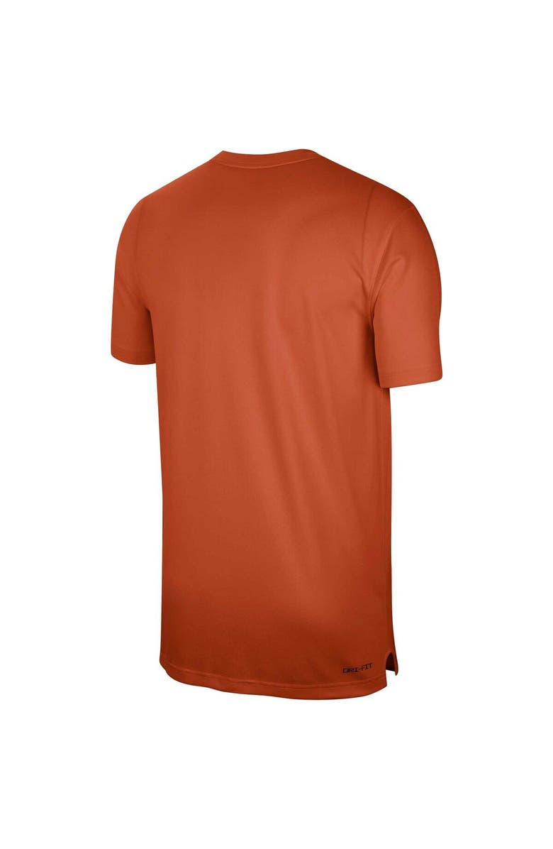 Nike Men's Nike  Orange Clemson Tigers Sideline Coaches Performance Top, Alternate, color, 