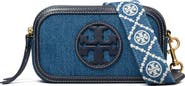 Tory Burch Mini Miller Denim Crossbody Bag
