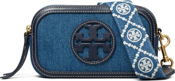 Tory Burch Mini Miller Denim Crossbody Bag | Nordstrom Tory Burch Mini Miller Denim Crossbody Bag | Nordstrom