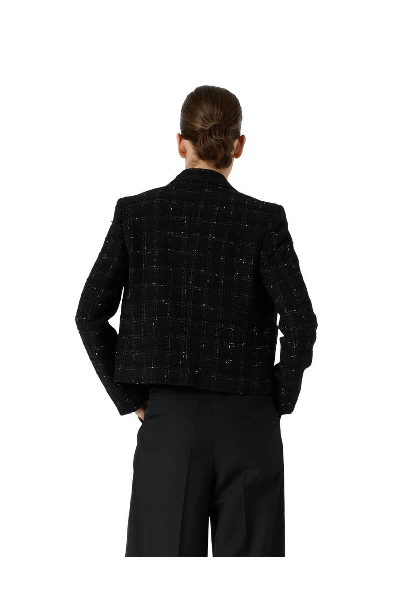 Tiana Single Breasted Tailored Blazer, Alternate, color, Black