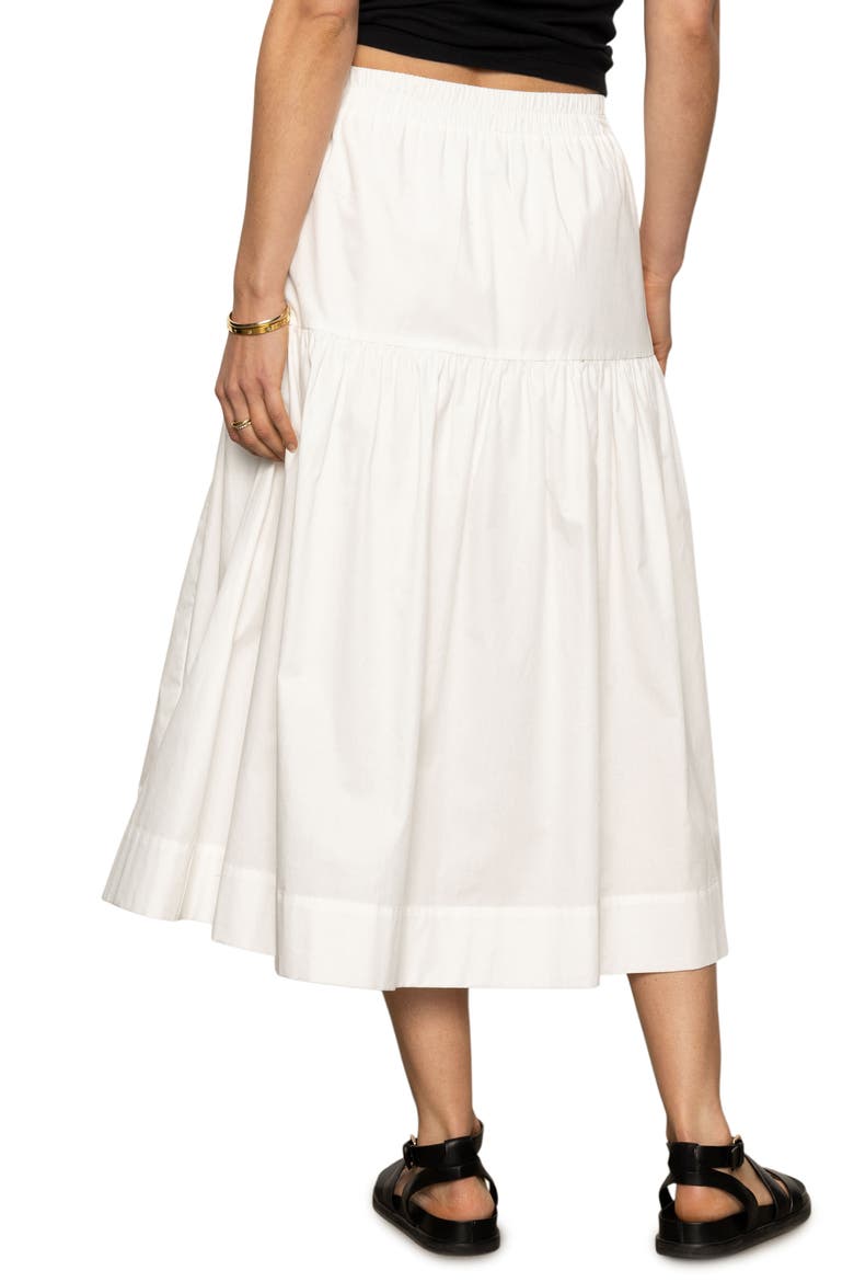 Cotton Poplin Prairie Skirt, Alternate, color, WHITE