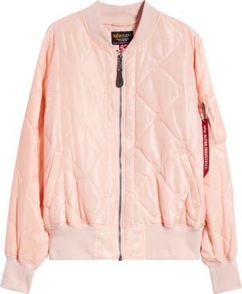 ジャケット・アウター n2b flight bomber jacket pink archive Alpha Industries L-2B Relaxed Water Resistant Quilted Bomber