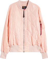 Alpha Industries L-2B Relaxed Water Resistant Quilted Bomber Jacket