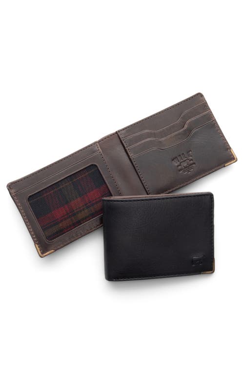 Will Leather Goods The Industrial Leather Bifold Wallet In Black