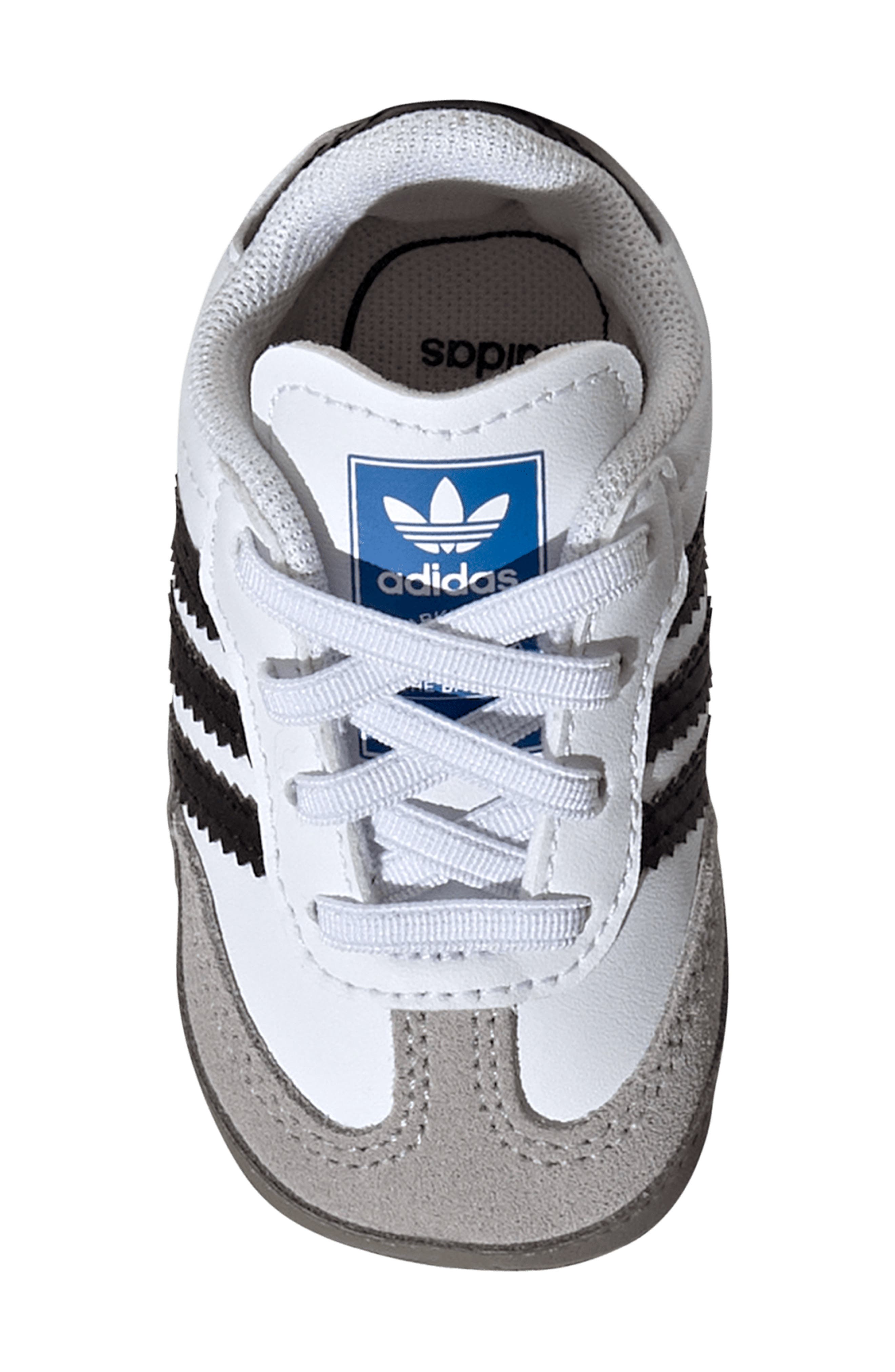adidas Kids' Samba Crib Shoe, Alternate, color, Ftwwht/Cbl