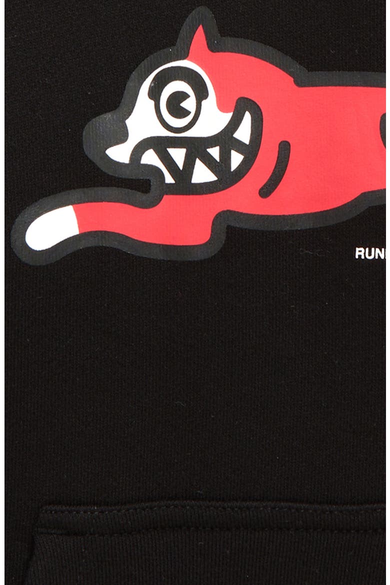 Kids' Canine Cotton Graphic Hoodie, Alternate, color, BLACK