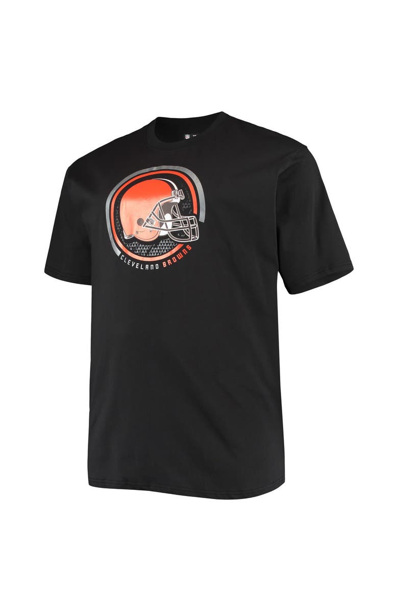 FANATICS Men's Fanatics Branded Black Cleveland Browns Big & Tall Color Pop T-Shirt, Alternate, color, 