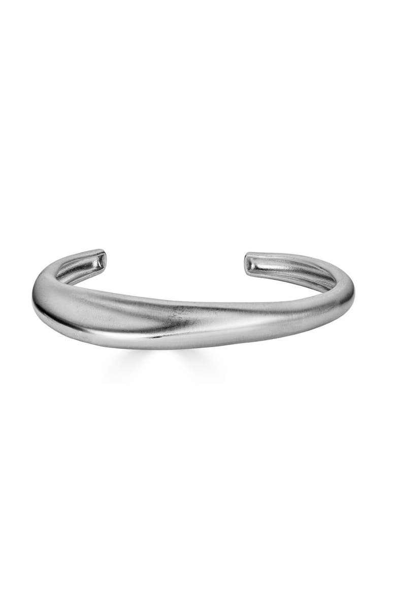 Hiba Cuff Bracelet, Alternate, color, Silver