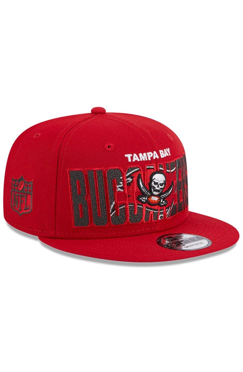 New Era Men's New Era Red Tampa Bay Buccaneers 2023 NFL Draft 9FIFTY Snapback Adjustable Hat, Main, color, 