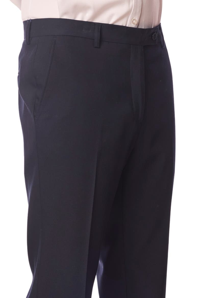 Downing Slim Fit Flat Front Dress Pants, Alternate, color, NAVY BLUES