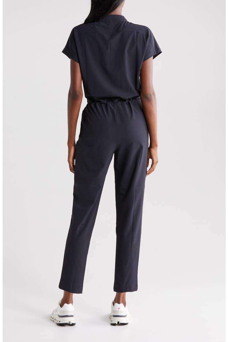 In Flight Cargo Jumpsuit, Alternate, color, BLACK