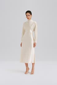 Malina Zora Long Sleeve Midi Dress