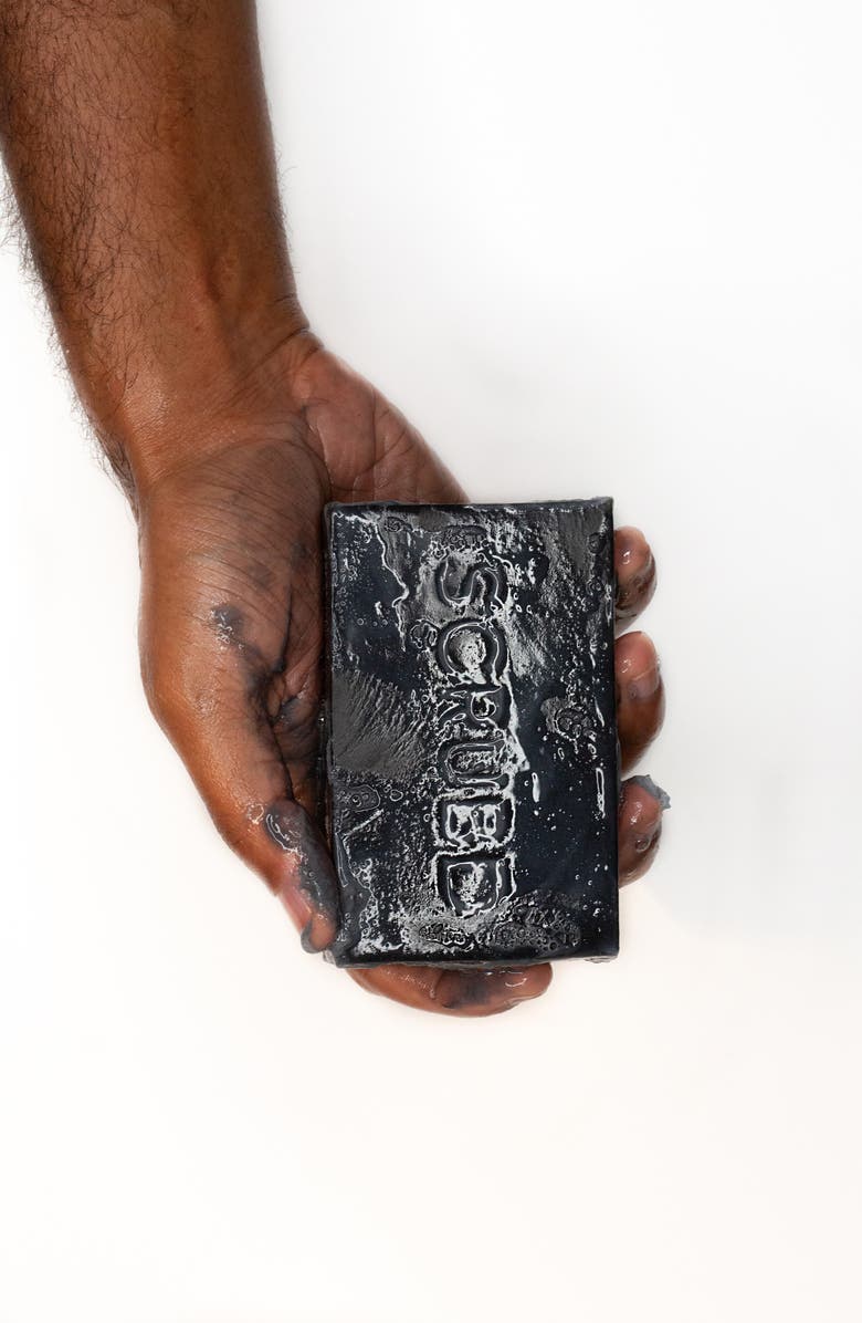 SCRUBD Charcoal & Black Pepper Organic Triple-Milled Soap Block, Alternate, color, 