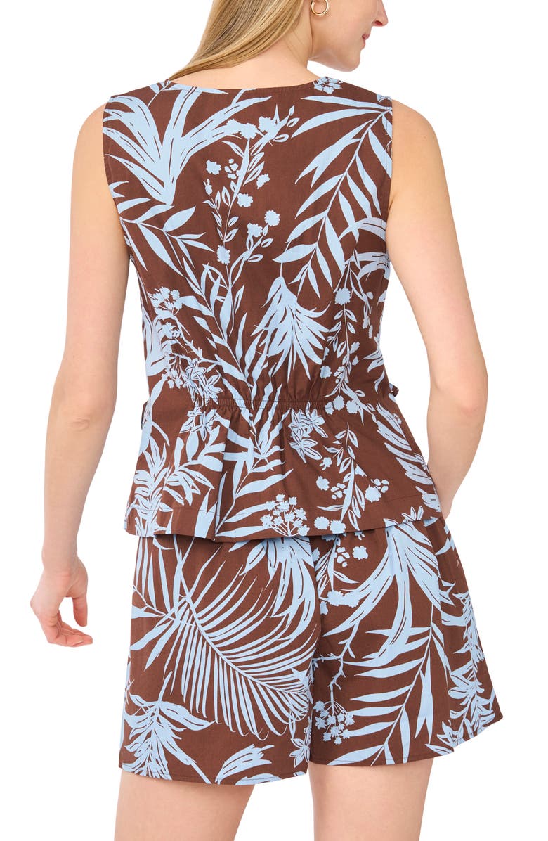 Halogen<sup>®</sup> Gathered Flutter Sleeve Top, Alternate, color, Cafe