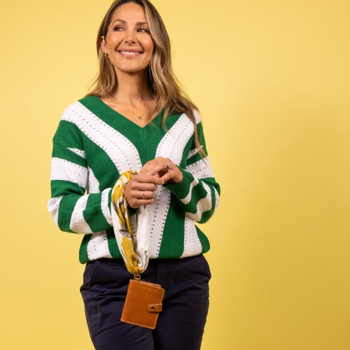 Casupo Wallet With Snap And Key Ring In Brown