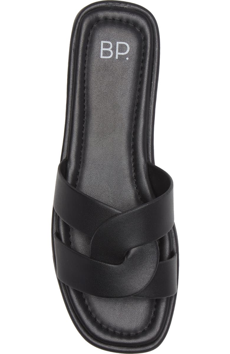 BP. Ariya Faux Leather Slide Sandal, Alternate, color,