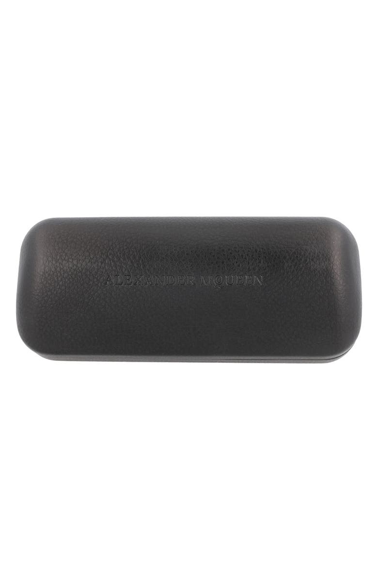 McQueen 56mm Square Sunglasses, Alternate, color, Green Yellow