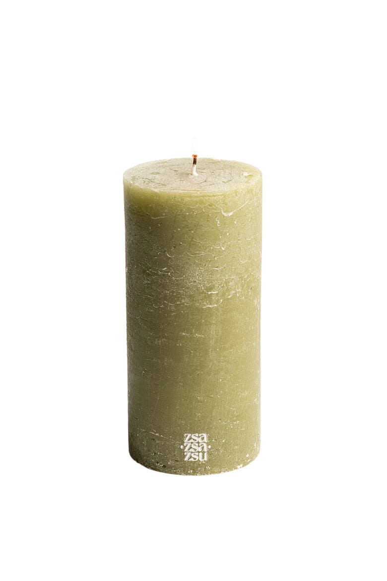 Deurne Pillar Candle 7 In, Alternate, color, Green