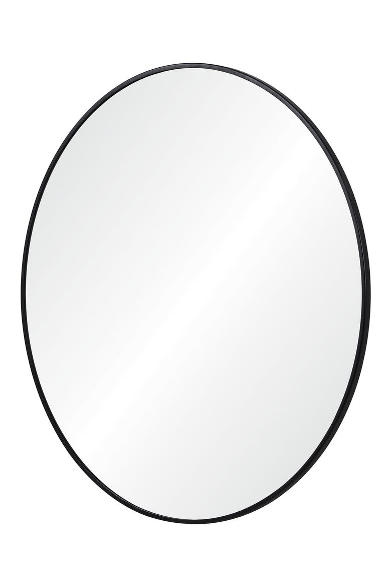 Claribel Round Mirror, Alternate, color, BLACK