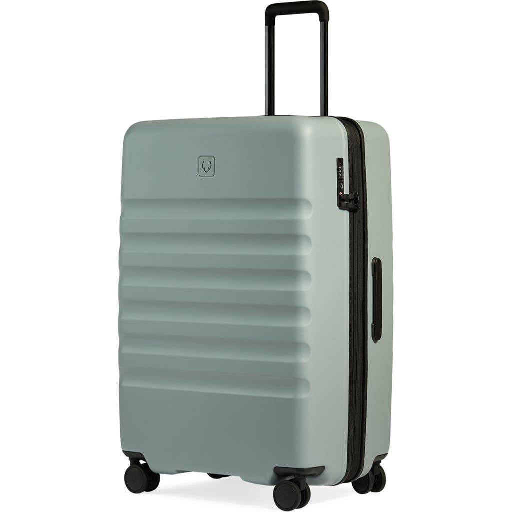 Antler Icon Stripe Large Suitcase In Mist Blue