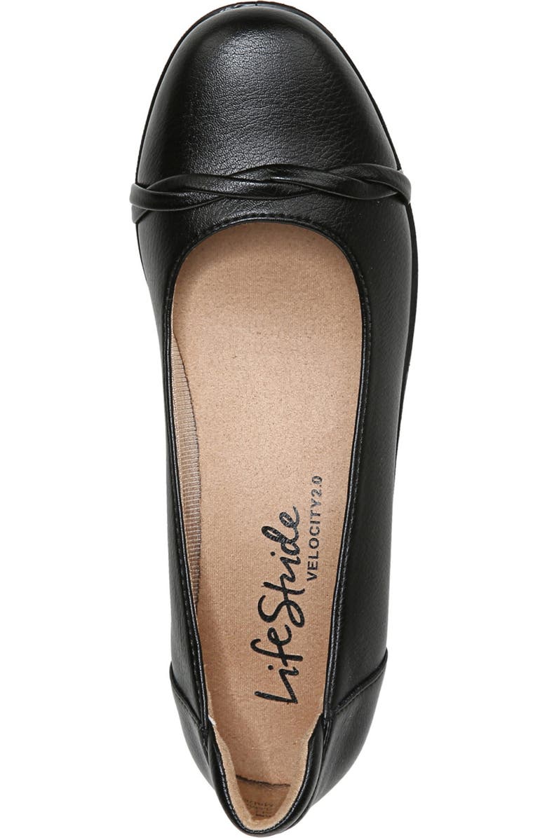 LifeStride Impact Wedge Flat, Alternate, color, Black