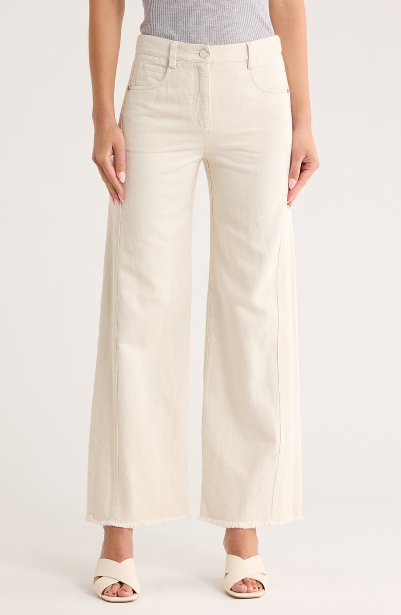 TWP Puddle Wide Leg Pants, Main, color, Natural