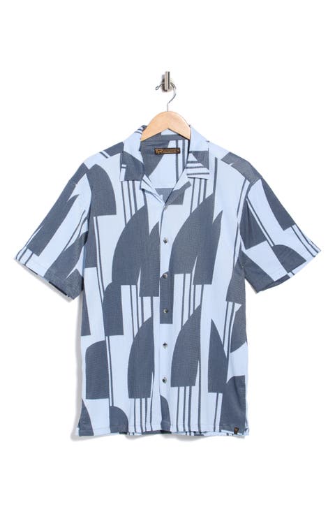 Abstract Print Camp Shirt