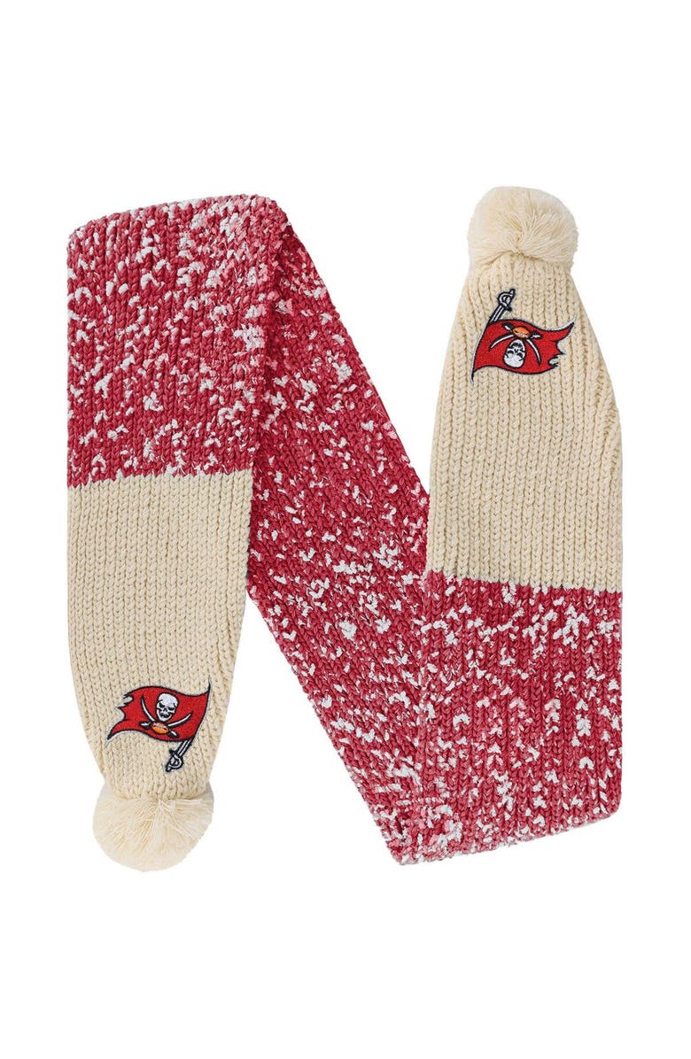 FOCO Tampa Bay Buccaneers Confetti Scarf with Pom, Main, color,