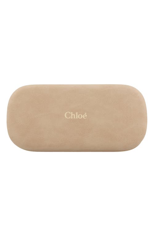Chloé Vitto Round-frame Sunglasses In Gold Gold Blue