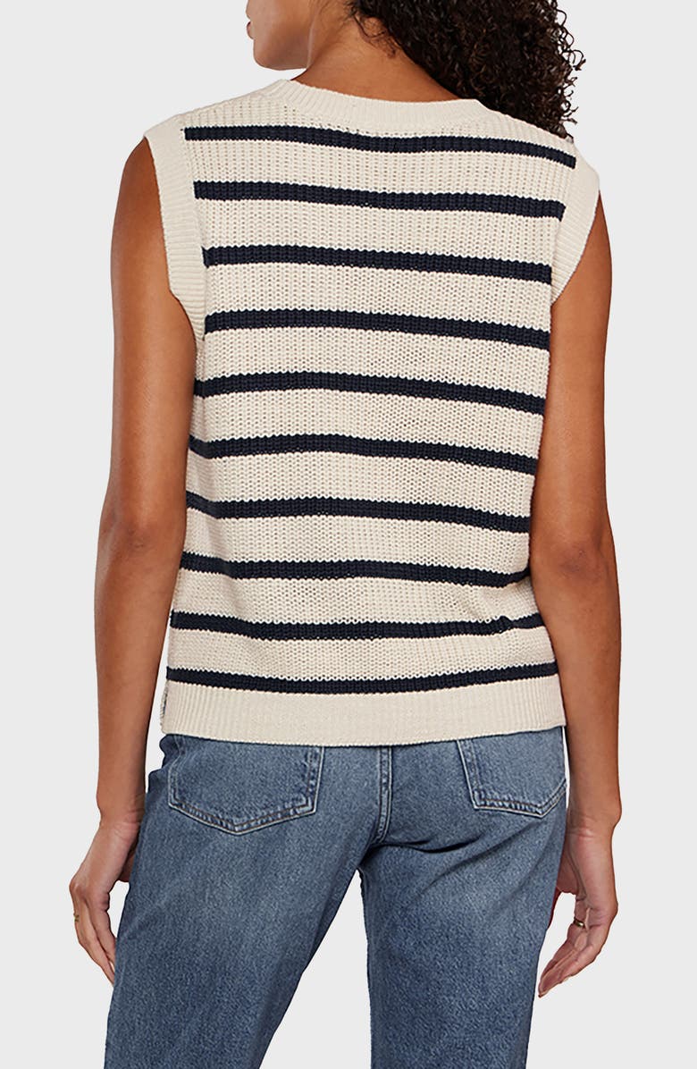 matty m. Amelia Sweater Vest, Alternate, color, Ivory/ Midnight