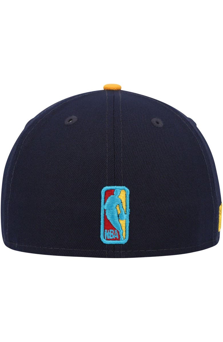 New Era Men's New Era Navy/Gold Brooklyn Nets Midnight 59FIFTY Fitted Hat, Alternate, color, 