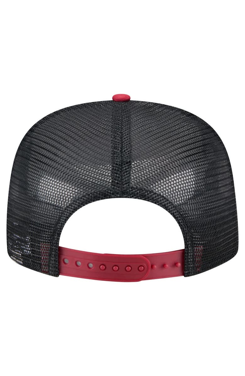 New Era Men's New Era White/Red Arizona Diamondbacks Retro Script Trucker 9FIFTY Snapback Hat, Alternate, color, White