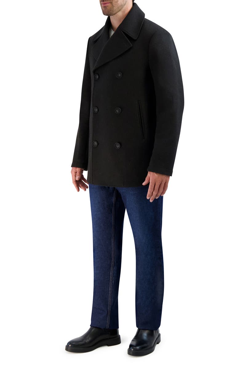 Cole Haan Double Breasted Peacoat, Alternate, color, 
