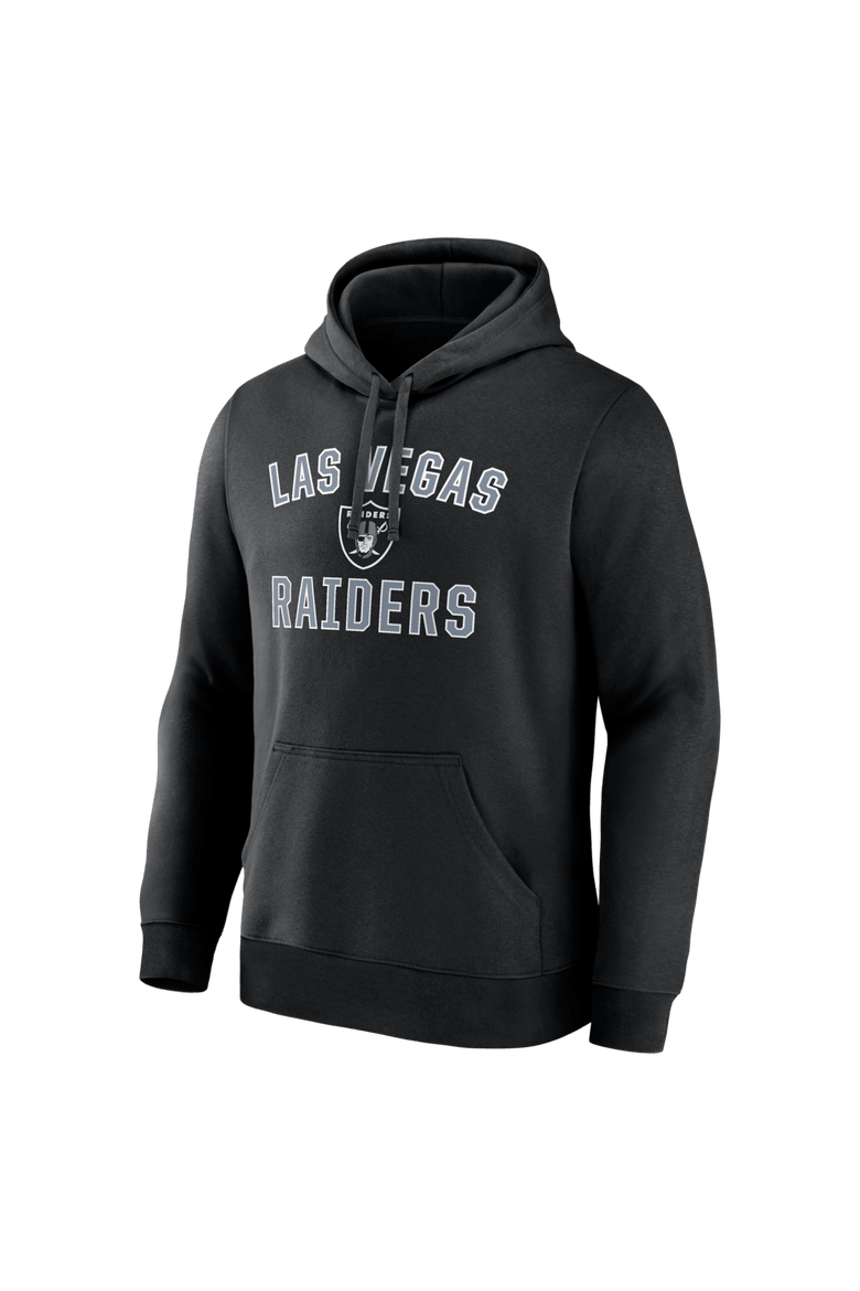 Men's Logo Athletic Black Las Vegas Raiders Arch Victory Hoodie, Alternate, color, Black