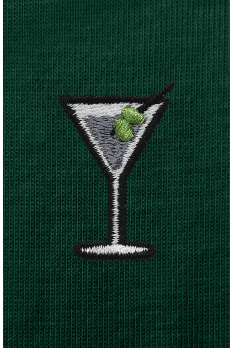 Mens Martini Cotton Tee, Alternate, color, Forest Green